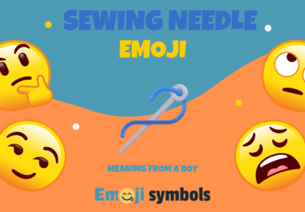 Sewing Needle emoji from boy