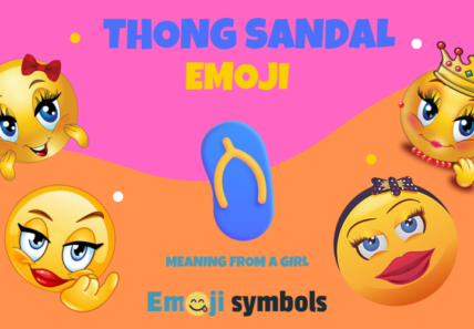 Thong Sandal emoji from a girl