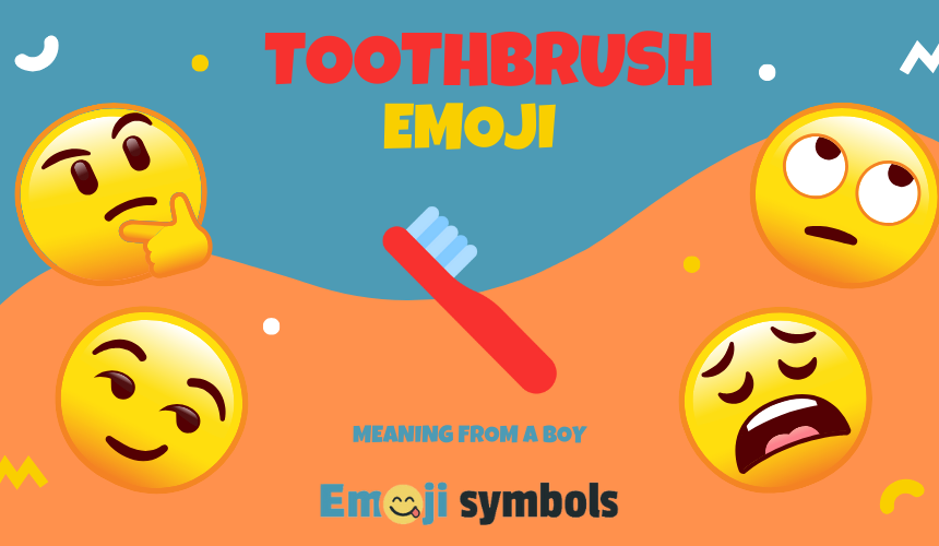 Toothbrush emoji from boy