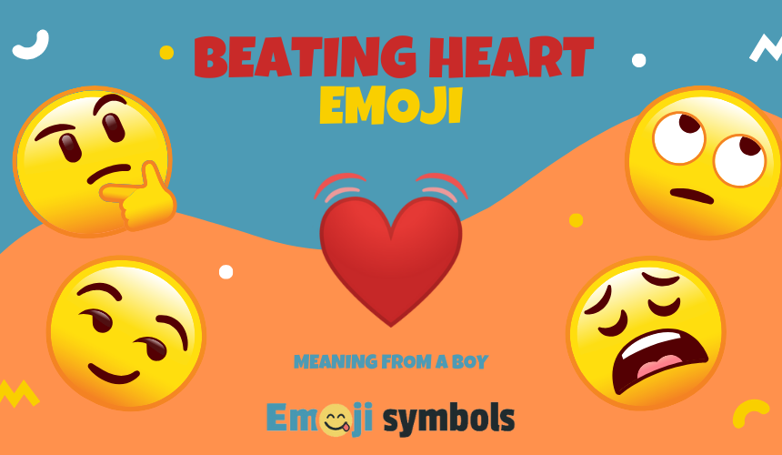 beating heart emoji from boy