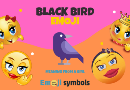 black bird emoji from girl