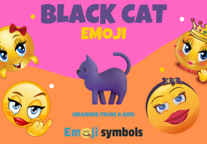 black cat emoji from a girl