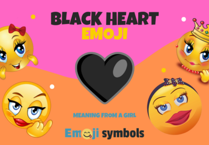 black heart emoji froma girl