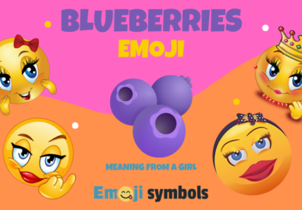 blueberries emoji from a girl