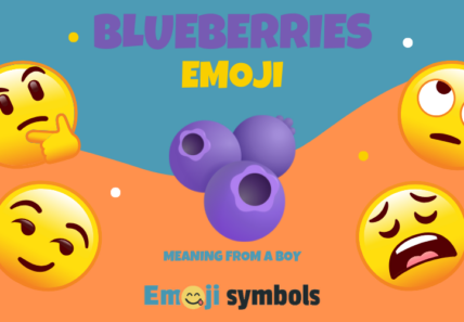 blueberries emoji from boy