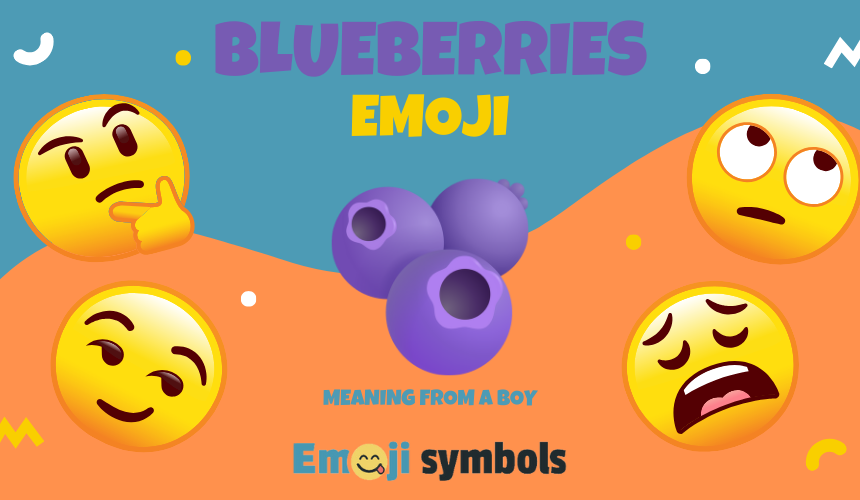 blueberries emoji from boy