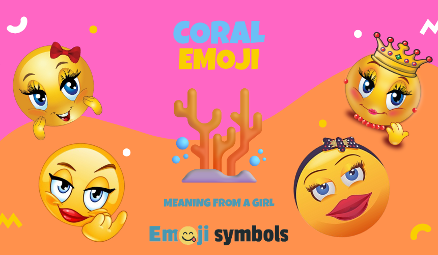 coral emoji froma girl