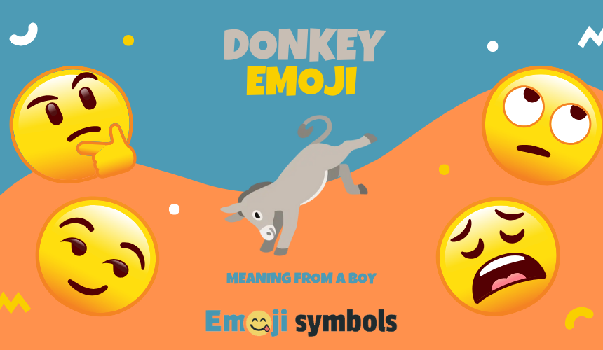 donkey emoji from boy