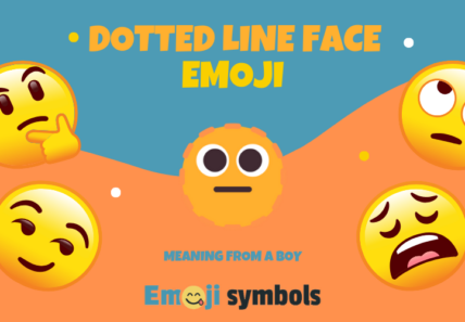 dotted line face emoji from boy