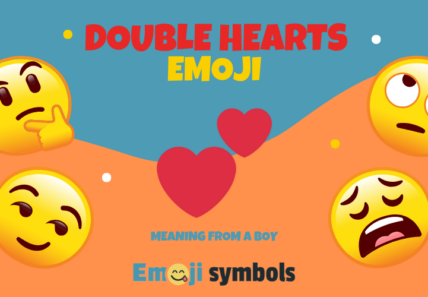 double hearts emoji from boy