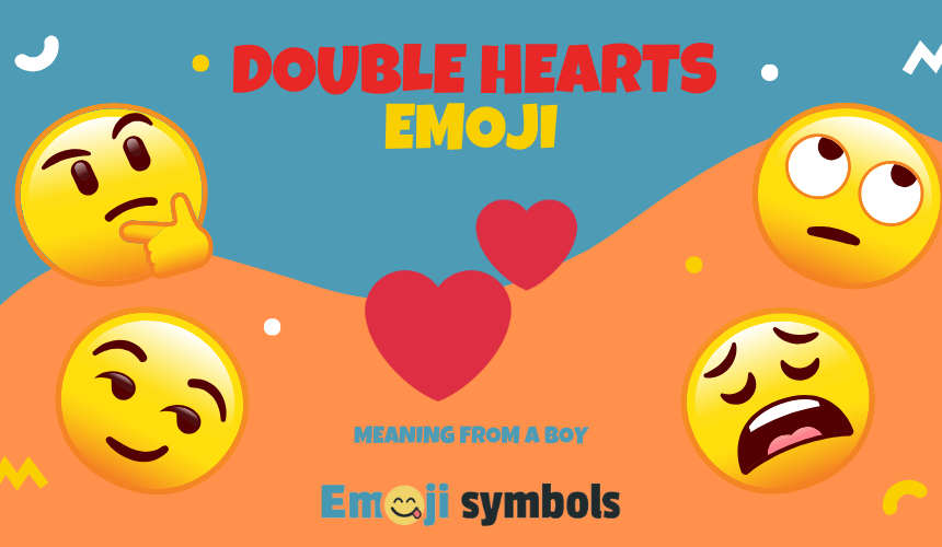 double hearts emoji from boy