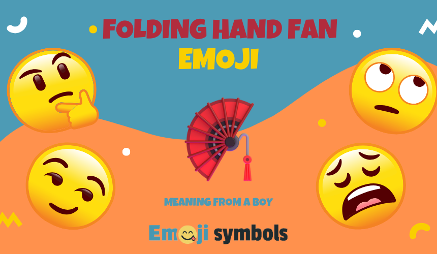 folding hand fan emoji from boy