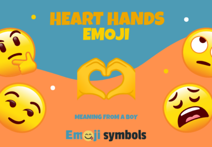 heart hands emoji from boy