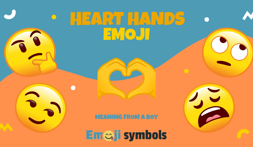 heart hands emoji from boy