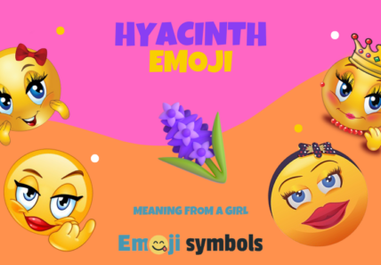 hyacinth emoji froma girl