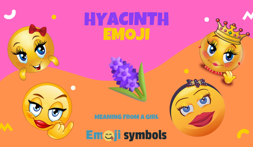 hyacinth emoji froma girl