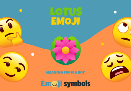 lotus emoji from boy