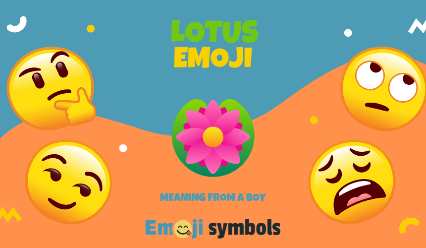 lotus emoji from boy