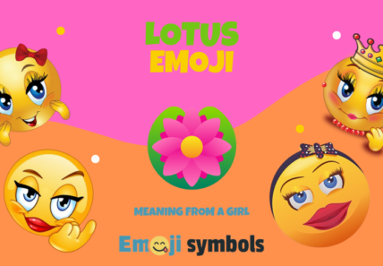 lotus emoji froma girl