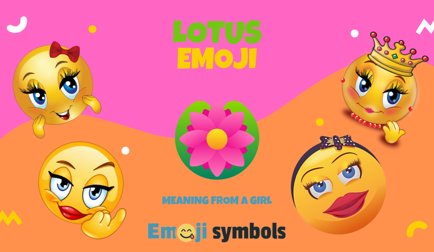 lotus emoji froma girl