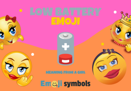 low battery emoji froma girl