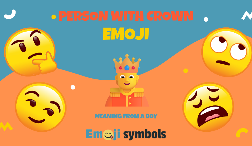 person with crown emoji from boy