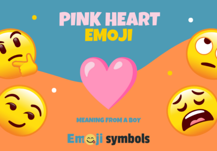 pink heart emoji from boy