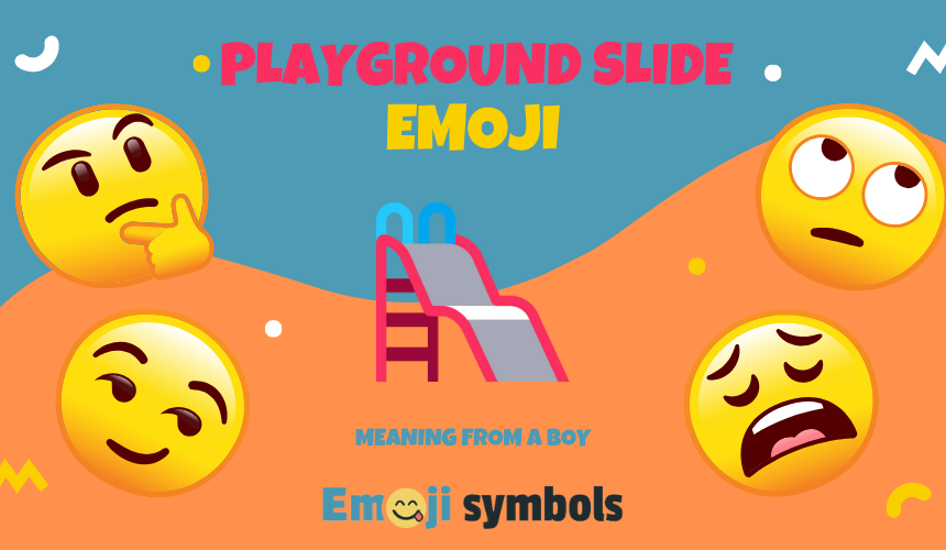 playground slide emoji from boy