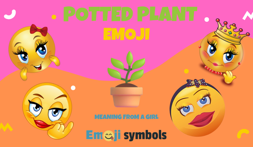 potted plant emoji from a girl