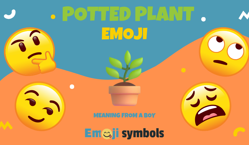 potted plant emoji from boy