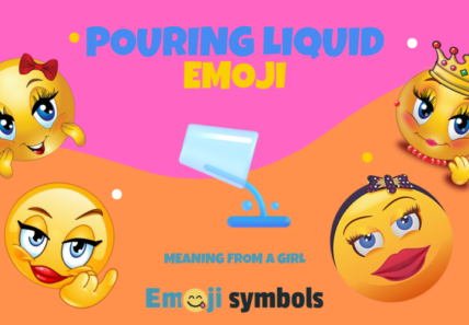 pouring liquid emoji froma girl