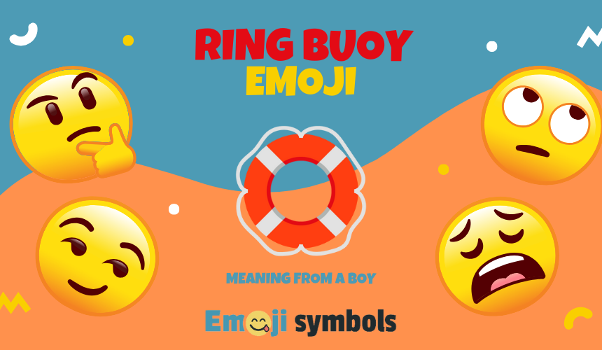 ring buoy emoji from boy