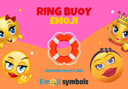 ring buoy emoji froma girl