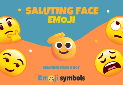 saluting face emoji from boy