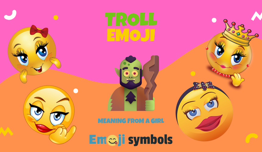 troll emoji froma girl