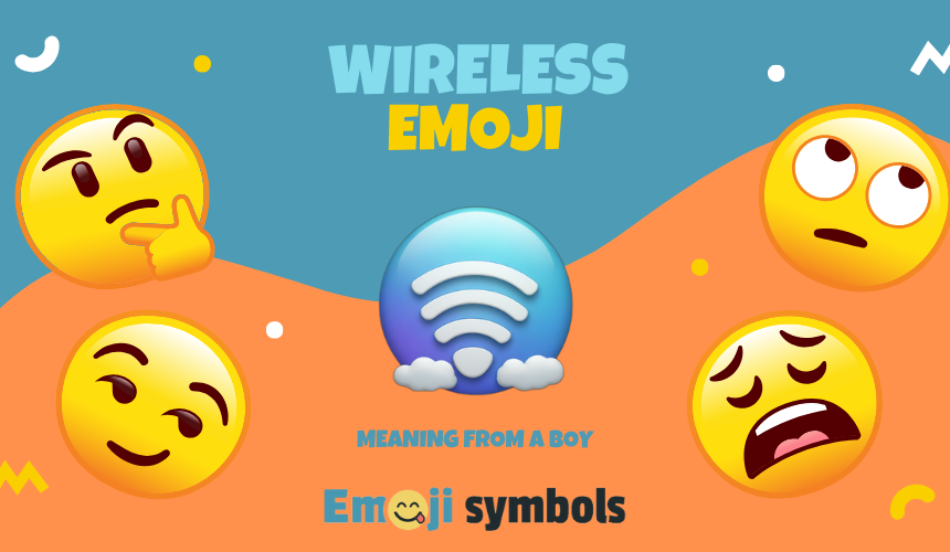 wireless emoji from boy