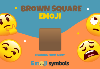 brown square emoji from boy