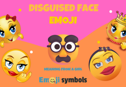 disguised face emoji from a girl