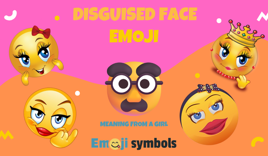 disguised face emoji from a girl