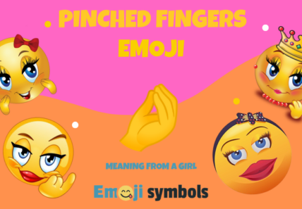 pinched fingers emoji from a girl