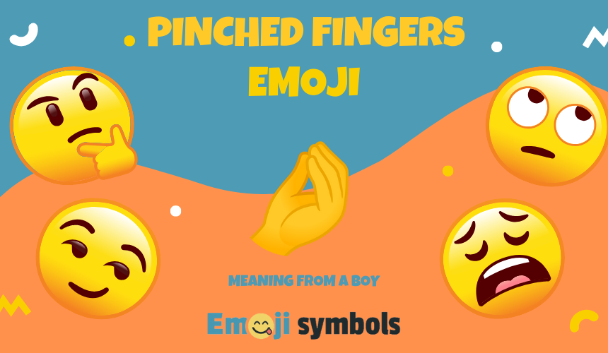 pinched fingers emoji from boy