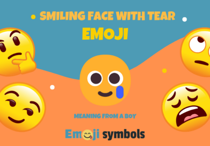 smiling face with tear emoji from boy